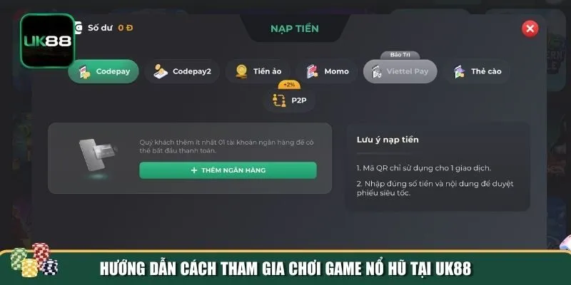 Cách tham gia cùng UK88 chơi nổ hũ là gì Cách tham gia cùng UK88 chơi nổ hũ là gì